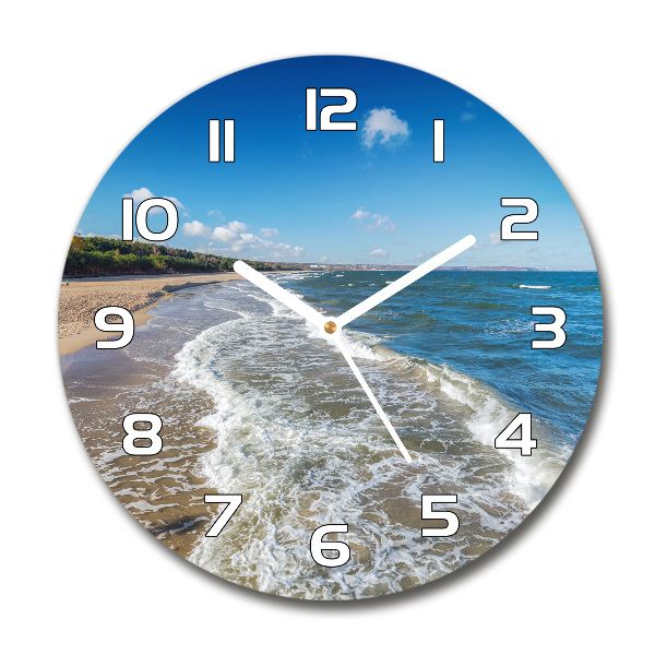 Wanduhr glas rund Ostsee