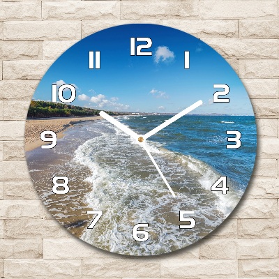 Wanduhr glas rund Ostsee