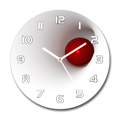 Wanduhr glas rund Abstrakte Sphäre