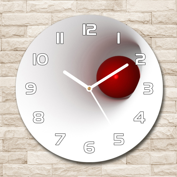 Wanduhr glas rund Abstrakte Sphäre