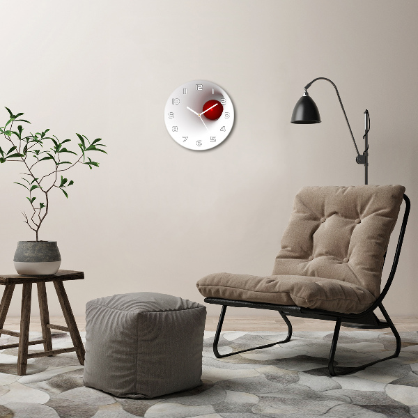 Wanduhr glas rund Abstrakte Sphäre