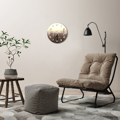 Wanduhr glas rund Städtische Stromleitung