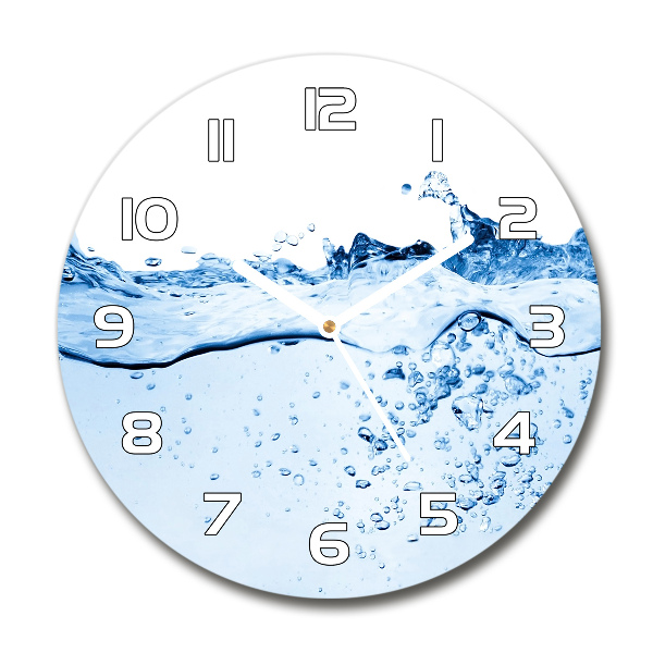 Wanduhr rund Wasser