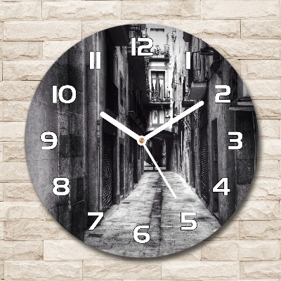 Wanduhr rund Barcelona, ​​Spanien