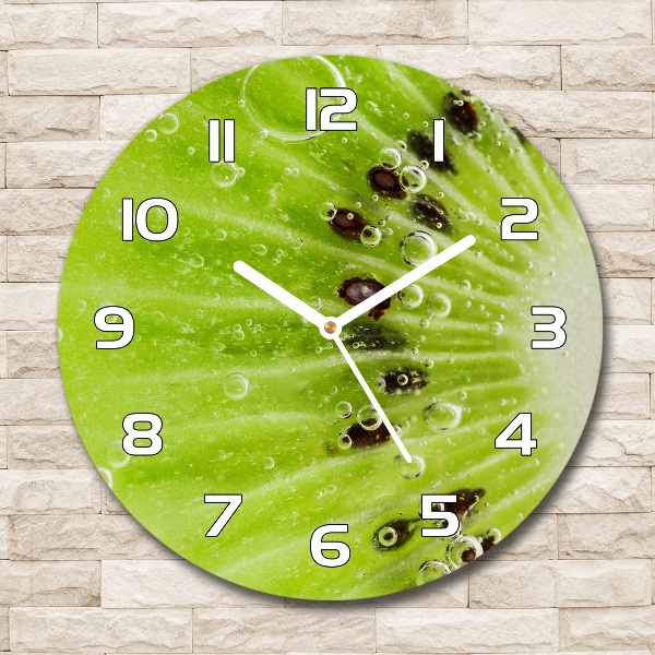 Wanduhr rund Kiwi