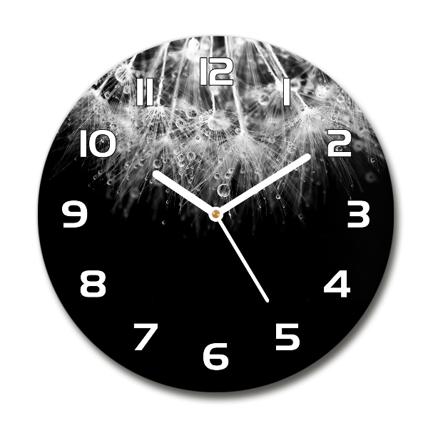 Wanduhr rund Löwenzahnsamen
