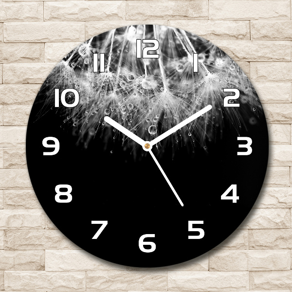 Wanduhr rund Löwenzahnsamen