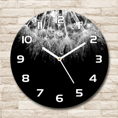 Wanduhr rund Löwenzahnsamen