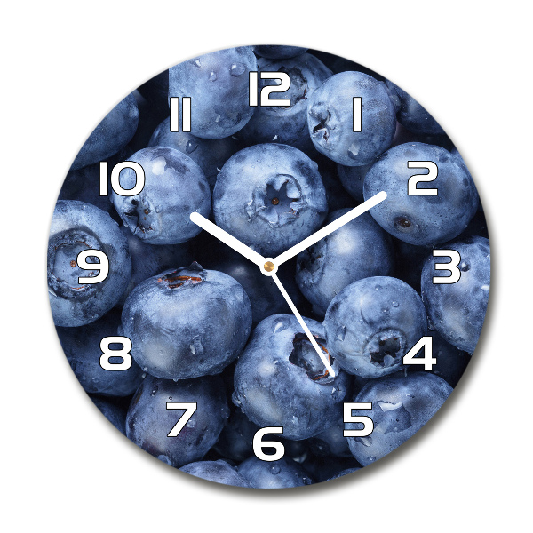 Wanduhr rund Beeren