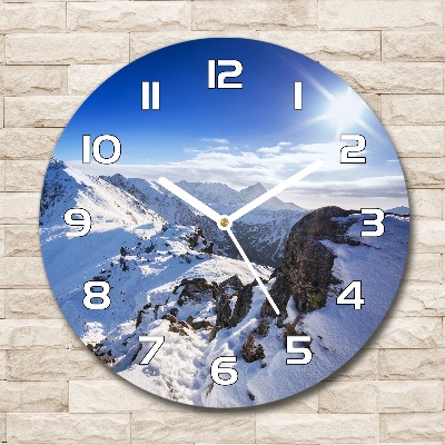 Wanduhr rund Tatra-Gipfel