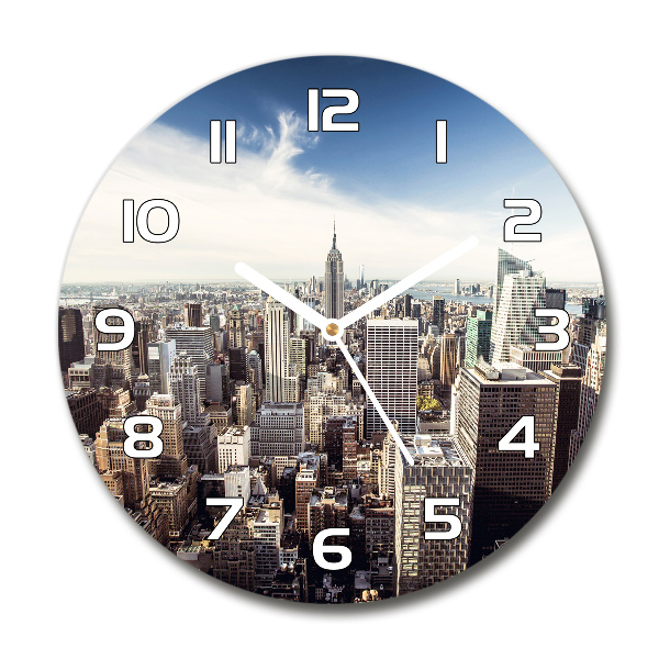 Wanduhr rund New York