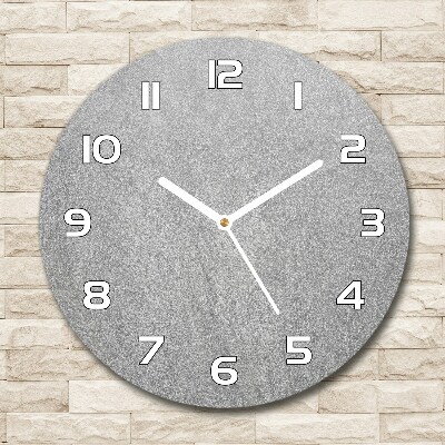 Wanduhr rund Graue Wand