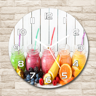 Wanduhr rund Fruchtcocktails