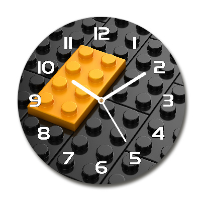 Wanduhr rund Lego