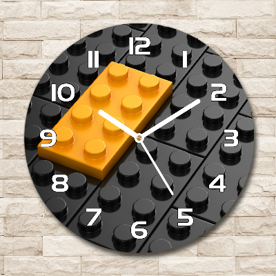 Wanduhr rund Lego