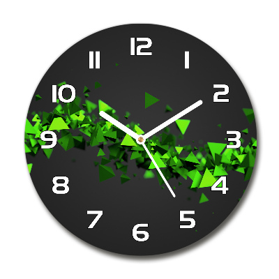 Wanduhr rund Geometrische Welle