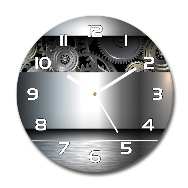 Wanduhr rund Zahnradabstraktion