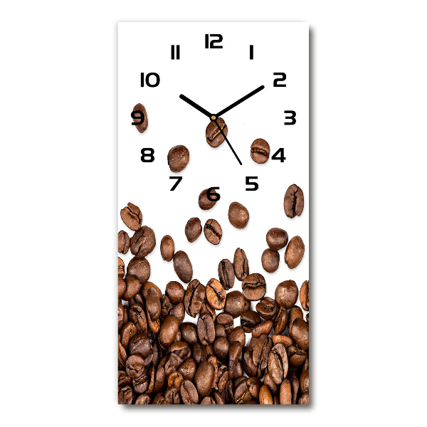 Wanduhr Kaffeebohnen