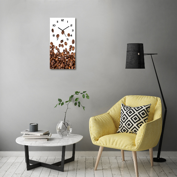 Wanduhr Kaffeebohnen