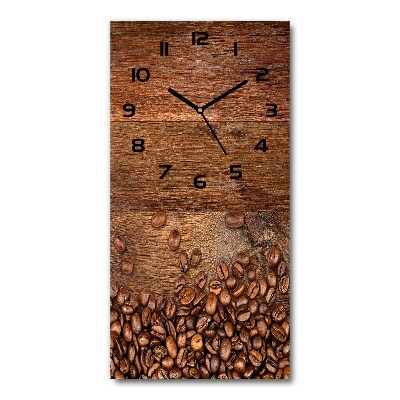 Moderne wanduhr Kaffeebohnen