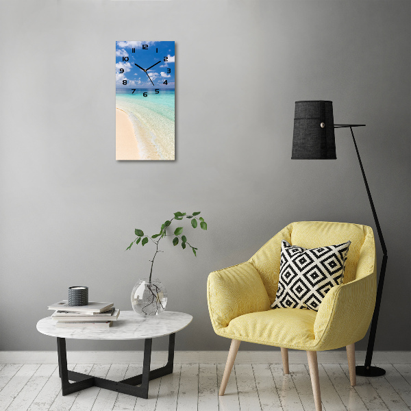 Wanduhr Malediven Strand
