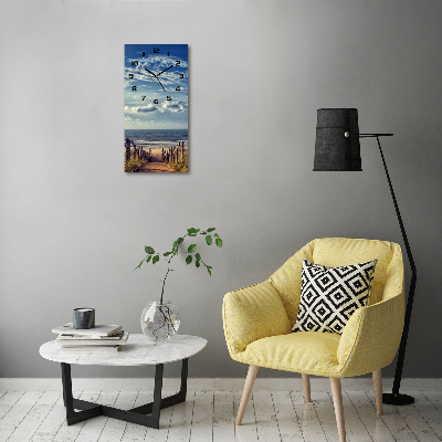 Moderne wanduhr Weg zum Strand