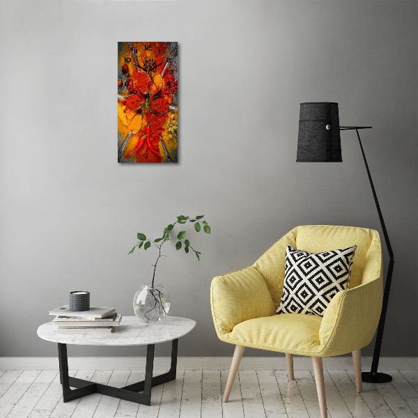 Moderne wanduhr Gewürze