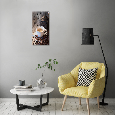 Moderne wanduhr Eine Tasse Kaffee