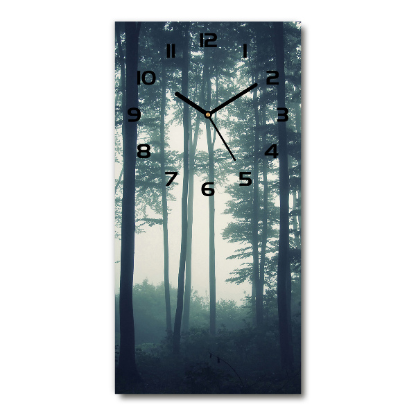 Wanduhr Nebel im Wald