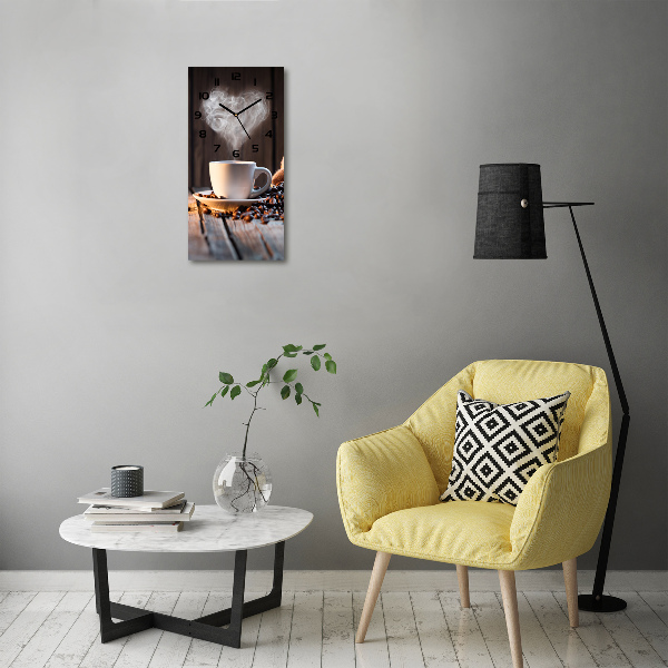 Wanduhr Eine Tasse Kaffee