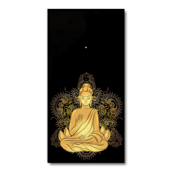 Moderne wanduhr Buddha und Mandala
