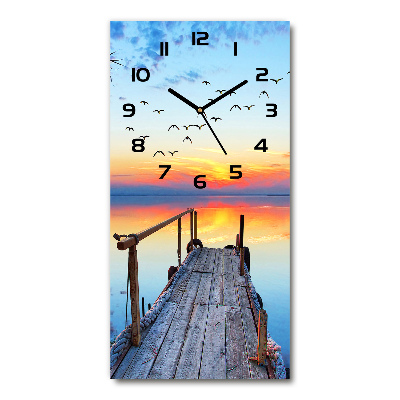 Wanduhr Holzsteg