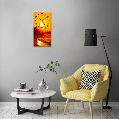 Moderne wanduhr Tropischer Strand