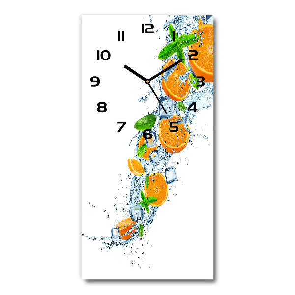 Moderne wanduhr Orangen