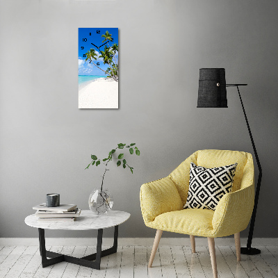 Moderne wanduhr Tropischer Strand