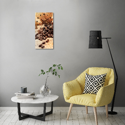 Wanduhr Kaffeebohnen
