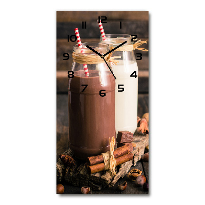 Moderne wanduhr Milchshakes
