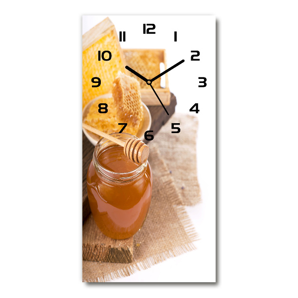 Wanduhr Honigwaben