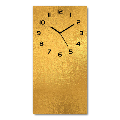 Wanduhr Goldfolienhintergrund