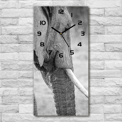 Moderne wanduhr Elefant