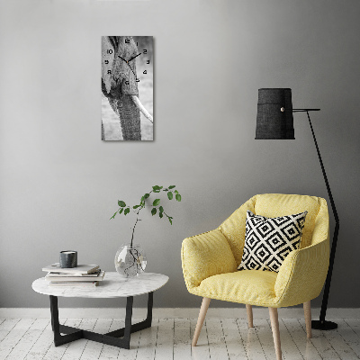 Moderne wanduhr Elefant