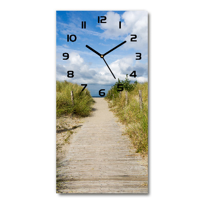 Moderne wanduhr Weg zum Strand