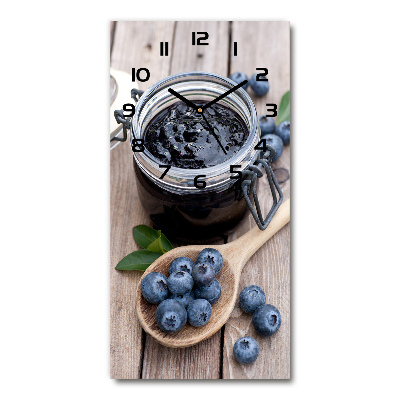 Moderne wanduhr Blaubeermarmelade