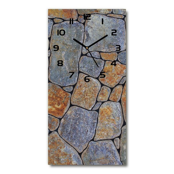 Moderne wanduhr Steine ​​im Hintergrund