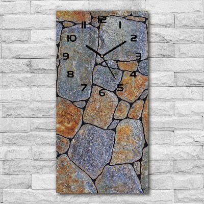 Moderne wanduhr Steine ​​im Hintergrund