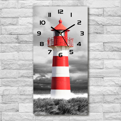 Wanduhr Leuchtturm