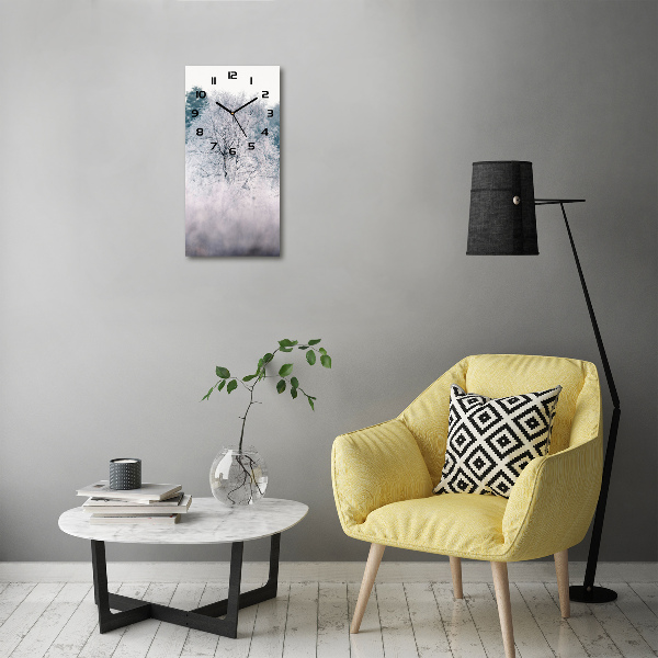 Wanduhr Wald im Winter