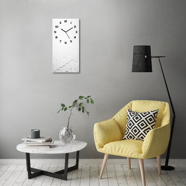 Moderne wanduhr Sechsecke Hintergrund