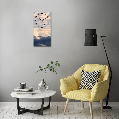 Wanduhr Wolken am Himmel