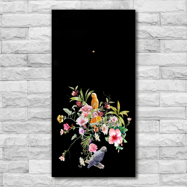 Moderne wanduhr Hawaiianisches Muster